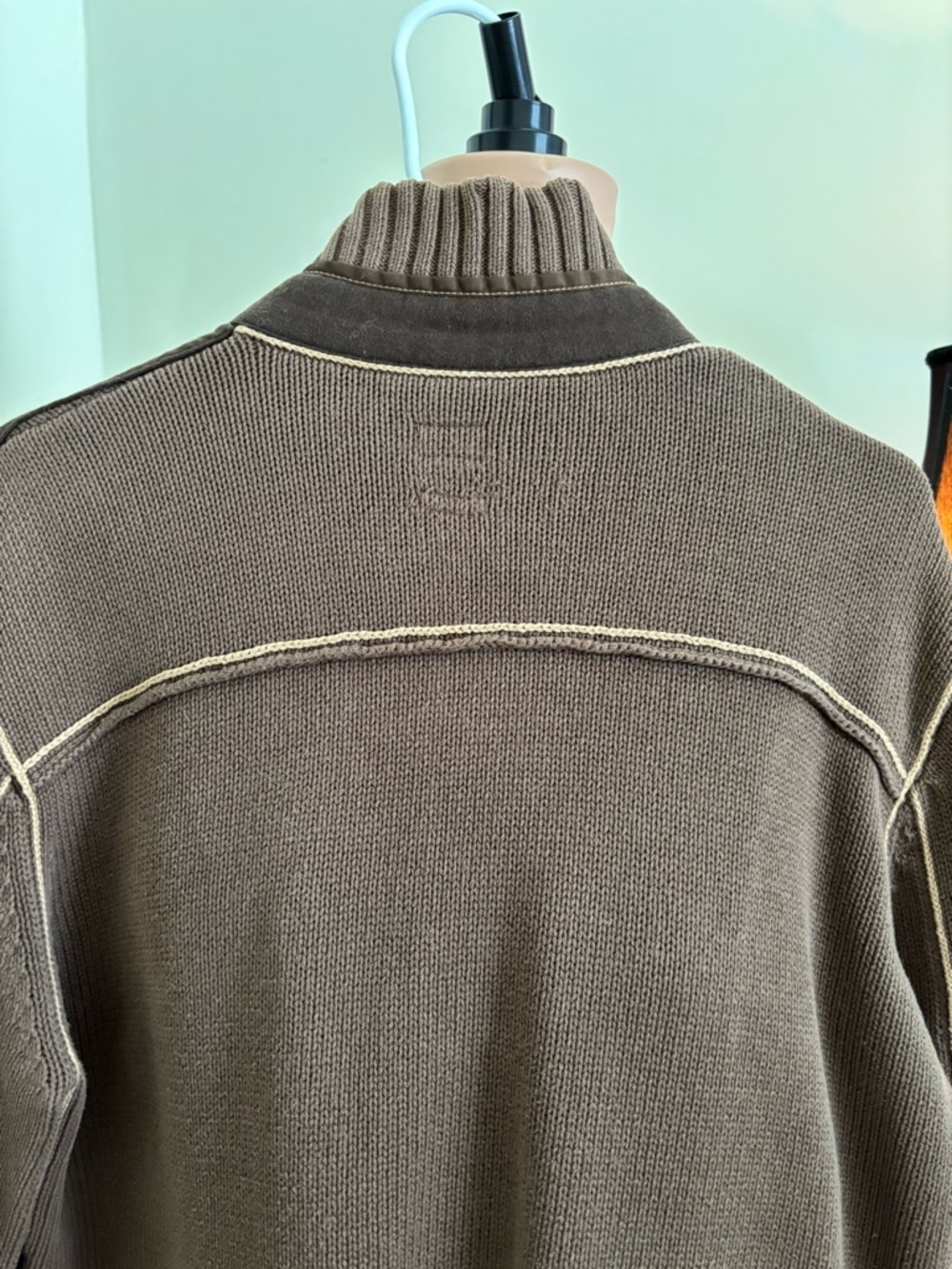 Men's Brown Zip-Up Sweater Jacket - Unbranded - Picture 7 of 13